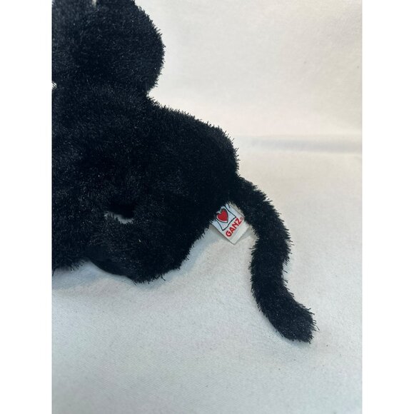 Ganz Webkinz Black Cat Plush Toy With Green Eyes 8” Stuffed Animal Soft - Picture 4 of 6